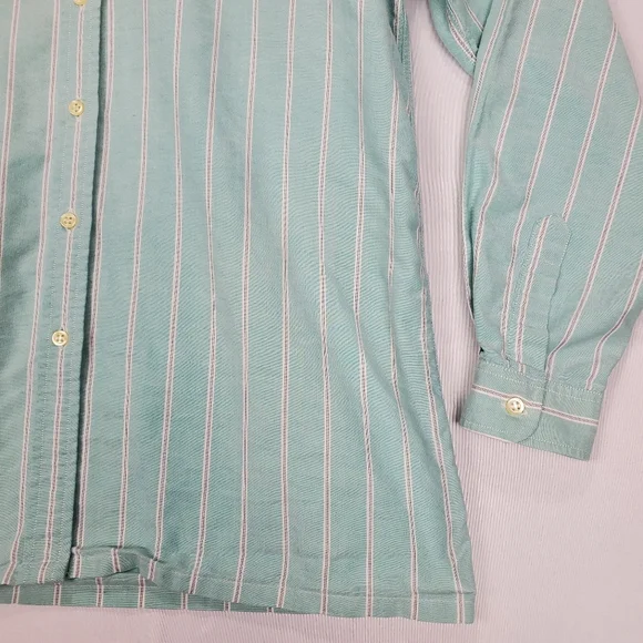 Burberrys of London Men's Verticle Stripe Button Up Shirt SZ 42 Made in France - Picture 4 of 16